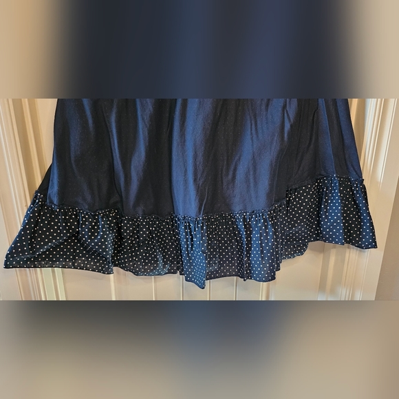 🌟SALE🌟 [GAP] Navy Blue & White Polka Dot Halter Top Midi/Maxi Dress 《10》 - Picture 13 of 16